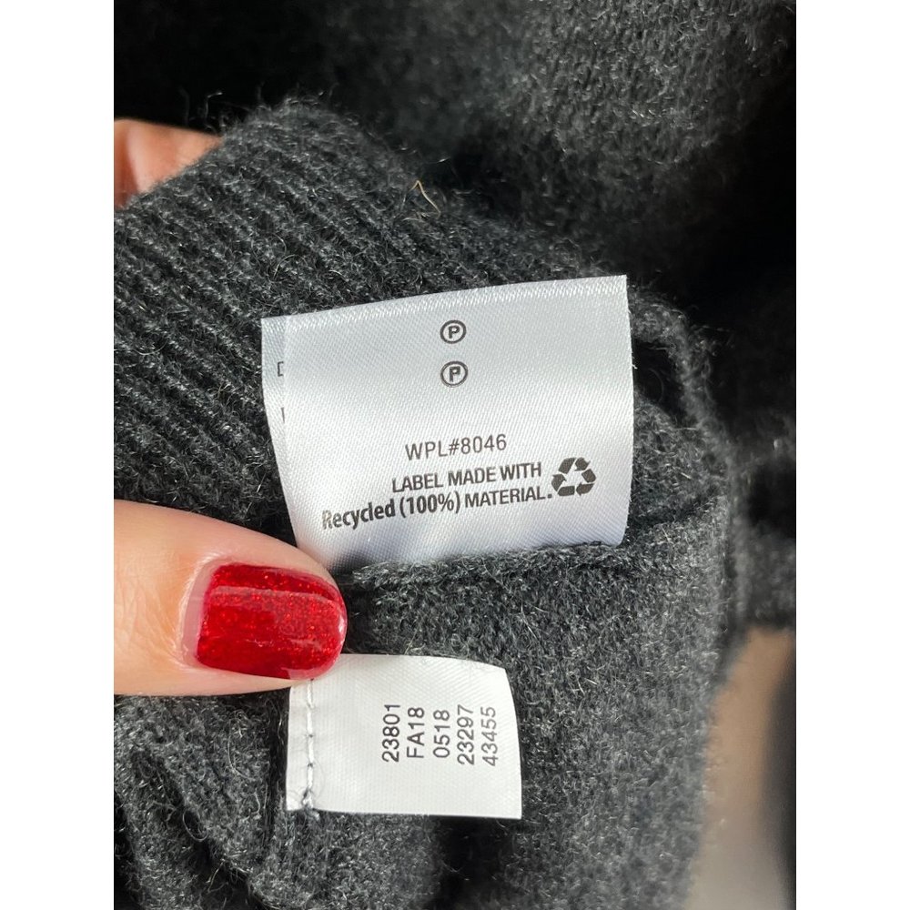 Club Room Luxury Cashmere Crewneck Sweater Charcoal Gray Mens XXL *FLAWED READ* - Picture 8 of 9